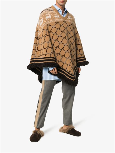 gucci ponco|gucci poncho women's.